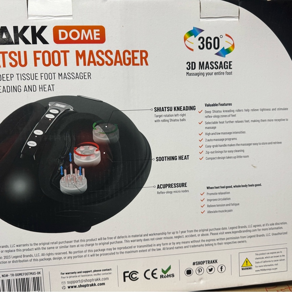 TRAKK Dome Shiatsu Foot Massager